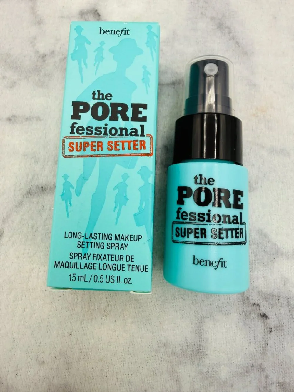 Benefit Beauty Gift Set-The POREfessional Long Last Setting Spray-3pc-BOXED-NEW